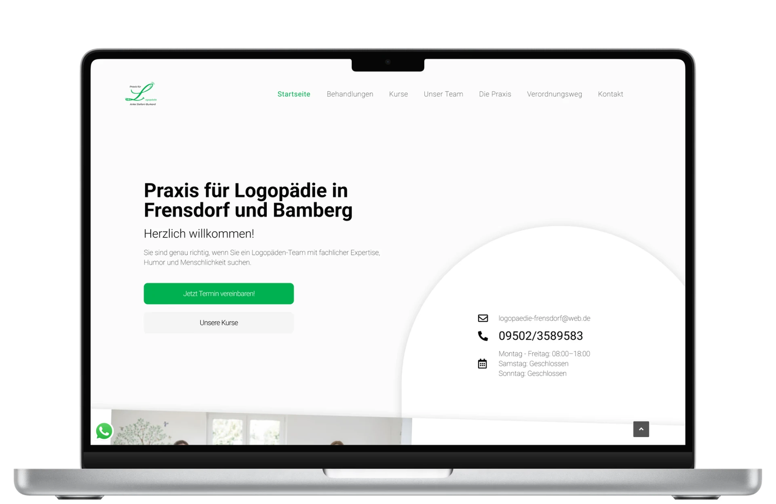 Case Study Website Logopädie Frensdorf